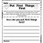 Habit 3 First Things First Worksheet