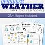Weather Printables For Kindergarten
