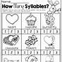 Two Syllable Words Worksheets 1st Grade