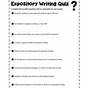Expository Writing 4th Grade Worksheet