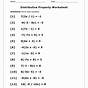 The Distributive Property Worksheets
