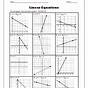 Equations Of Lines Worksheet