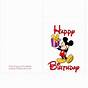 Disney Birthday Card Printable