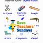 Classroom Objects In Spanish Worksheet