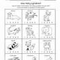 Kindergarten Worksheet About Syllables