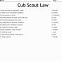 Cub Scout Worksheet