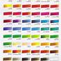 Acrylic Color Mixing Chart