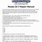 Mazda Cx7 Service Manual