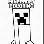 Minecraft Creeper Face Coloring Pages