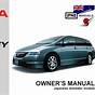 Honda Odyssey Owners Manual