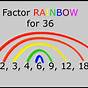 Factor Rainbows Worksheet