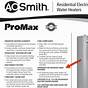 A.o. Smith Promax Water Heater Manual