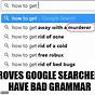 Search Engine Grammar
