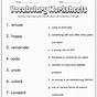Make A Vocabulary Matching Worksheet