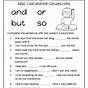 Conjunction Sentences Worksheet