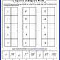 Square And Square Roots Worksheet
