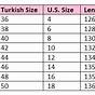 Turkish Clothes Turkish Size Chart
