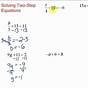 Solve 2 Step Equations Worksheet