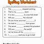 Spelling Worksheets For 6th Graders