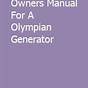 Olympian Generator Manual Pdf