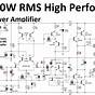 High Audio Power Amplifier Circuit Diagram