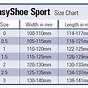 Varsity Shoe Size Chart