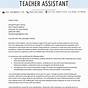Sample Teacher Cover Letter With Experience