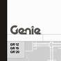 Genie Gr-20 Parts Manual