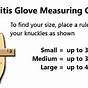 Vive Arthritis Gloves Size Chart