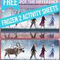 Frozen Activity Sheets Pdf