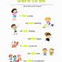 Verb To Be English Worksheets
