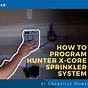 Xcore Sprinkler Manual Run