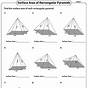 Surface Area Pyramid Worksheets
