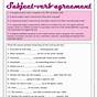 Subject Verb Agreement Worksheets Grade 7