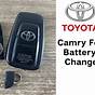 2014 Toyota Camry Se Key Fob Battery