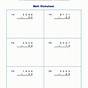 Math Worksheets For 4th Grade Multiplication