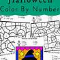 Free Printable Halloween Color By Number