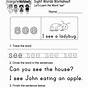 Sight Word Worksheets For Kindergarten
