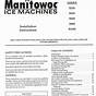 Manitowoc B420 Ice Machine Manual
