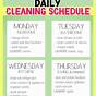 Free Household Cleaning Chart