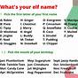 What's Your Elf Name Chart
