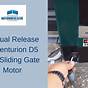 Centurion Sliding Gate Motor Manual
