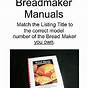 West Bend Bread Machine Manual