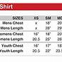 Us T Shirt Size Chart For Male