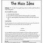 Main Idea Lesson Plan For First Grade