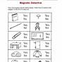 Kindergarten Magnet Worksheet