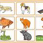 Easy Animal Tails Matching Worksheet