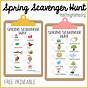 Spring Scavenger Hunt Free Printable