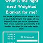 Weighted Blanket Size Chart