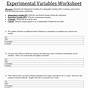 Scientific Variables Worksheets